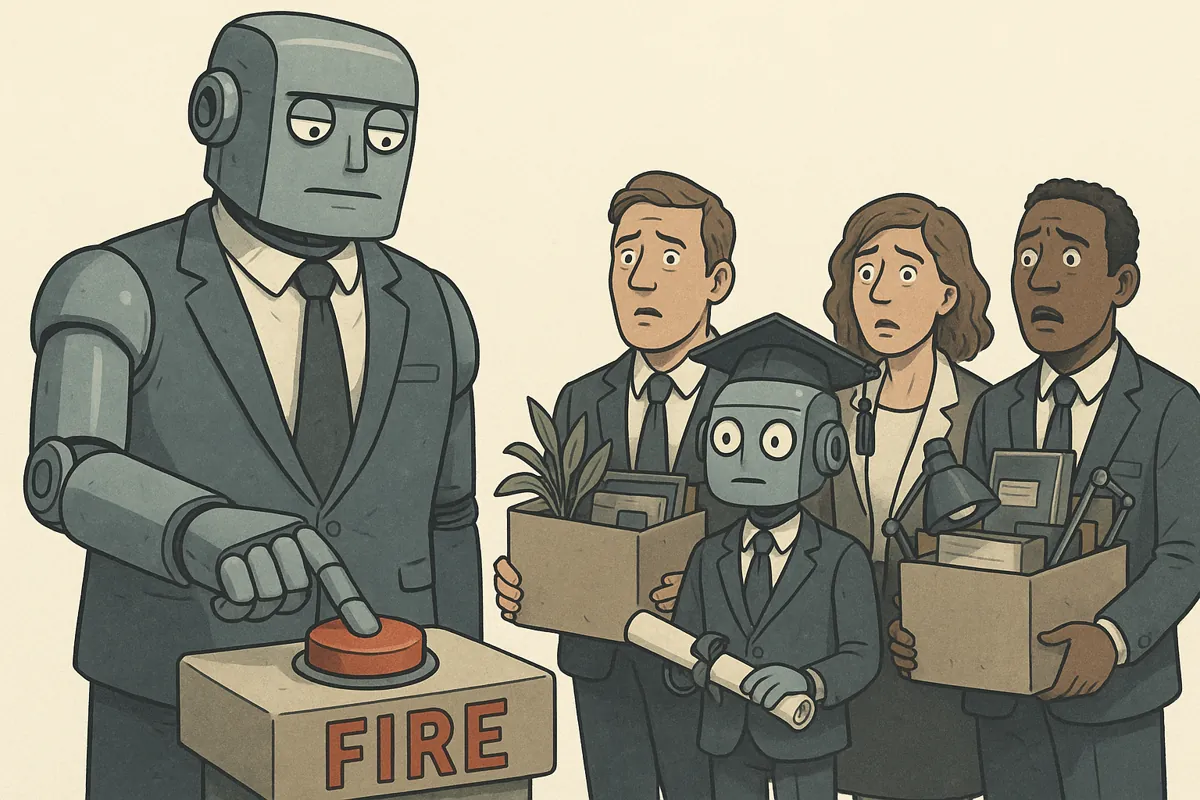 robot firing office