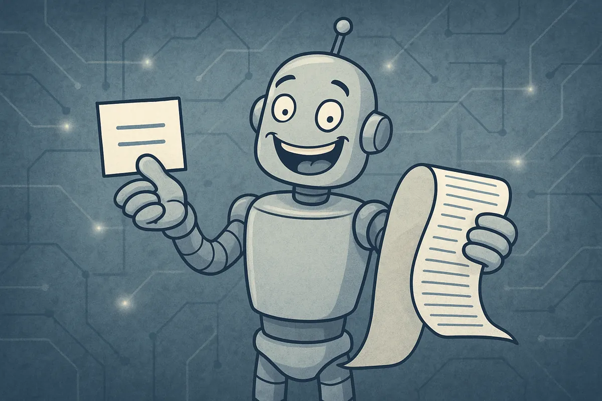 Friendly robot prompt