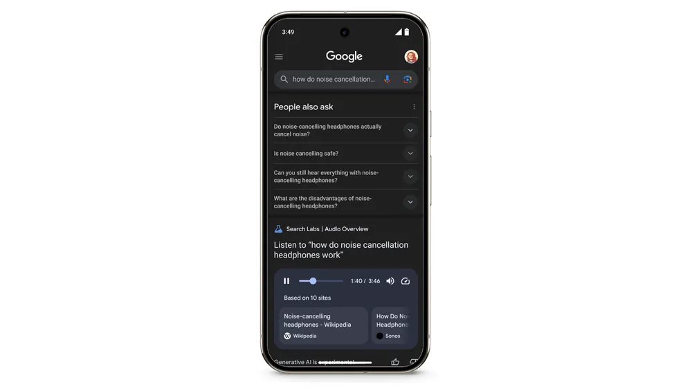 Короткие аудиообзоры в Google Search доступны для тестирования