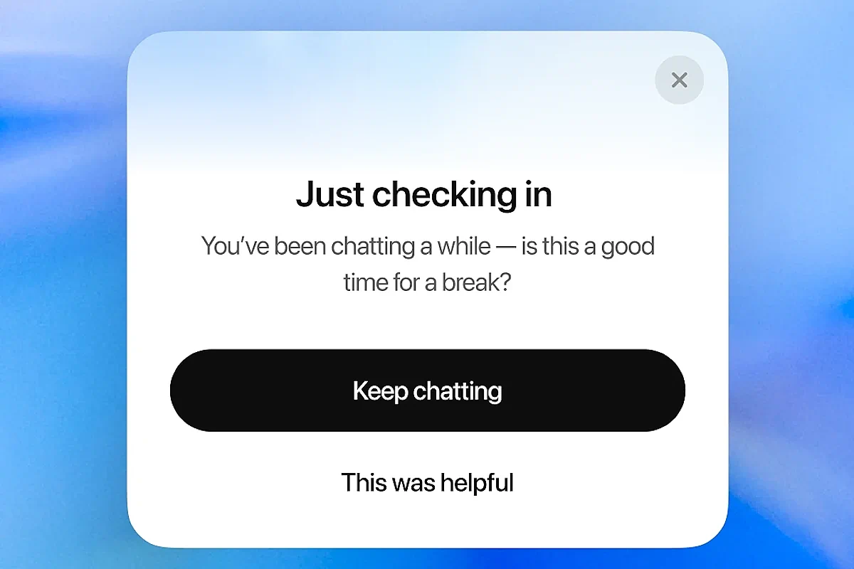 Screenshot of ChatGPT message