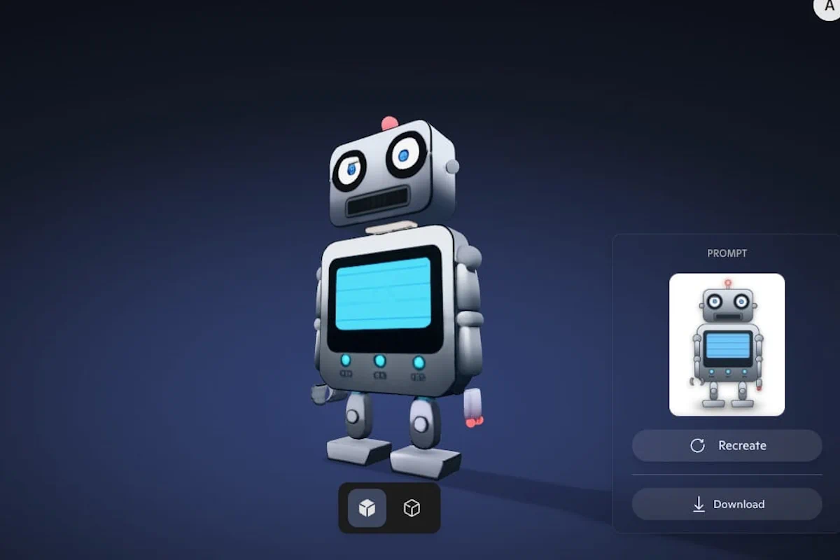 3D image generated in Copilot