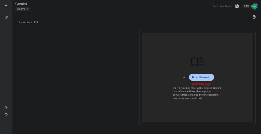 Google готовит функцию «Проекты» в сервисе Gemini
