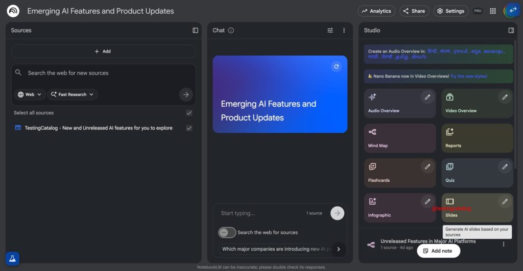 Google додає створення презентацій і інфографіки у NotebookLM