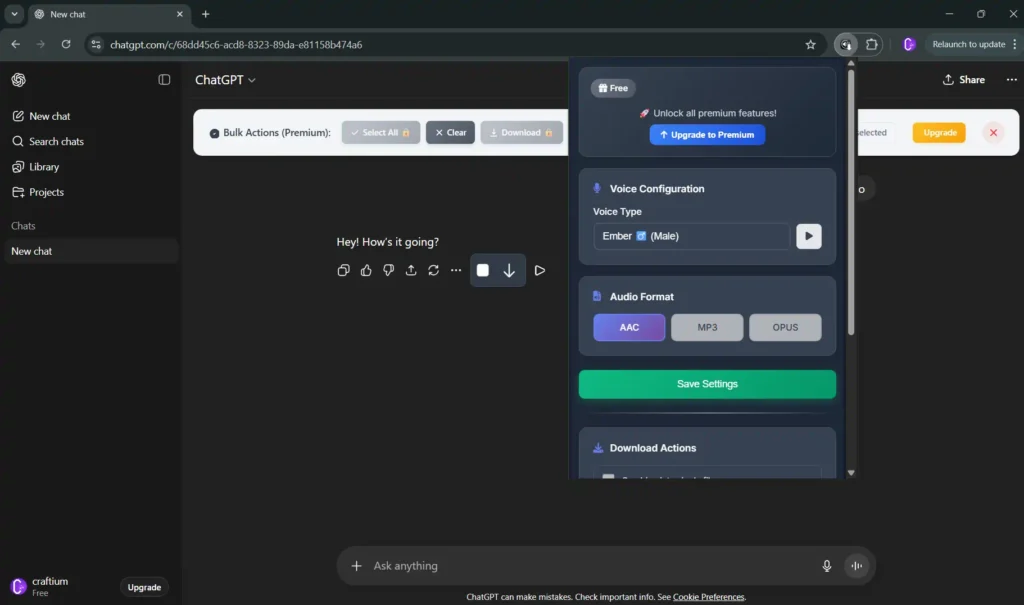 Кращі розширення Chrome для завантаження голосових відповідей ChatGPT