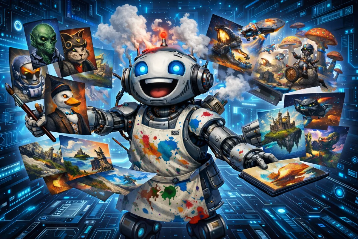 ИИ-художник Иллюстрация: Craftium